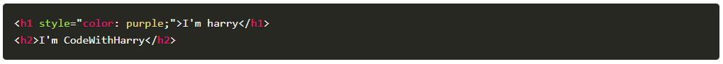 Inline CSS