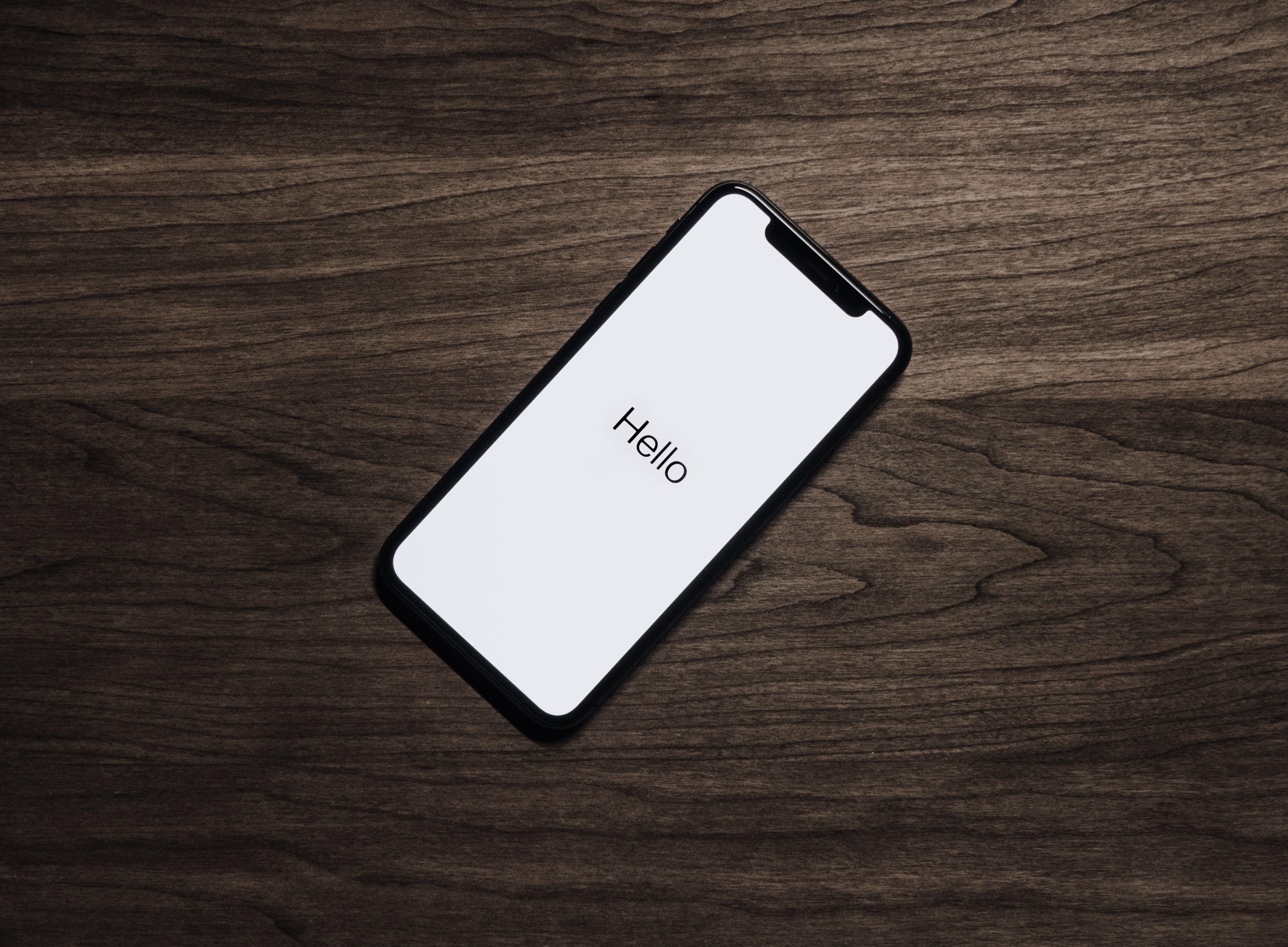 Smart Phone With Hello Written In It